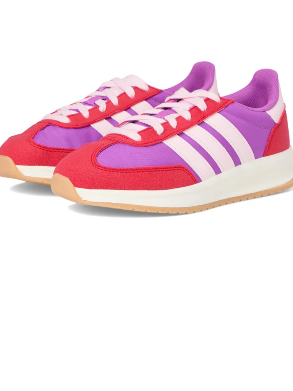 Adidas Kids Red & Purple Retro Running Sneakers